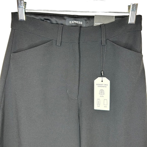 NWT Express Curvy High Waisted Supersoft Twill Skinny Pant Black 4L - Picture 4 of 14